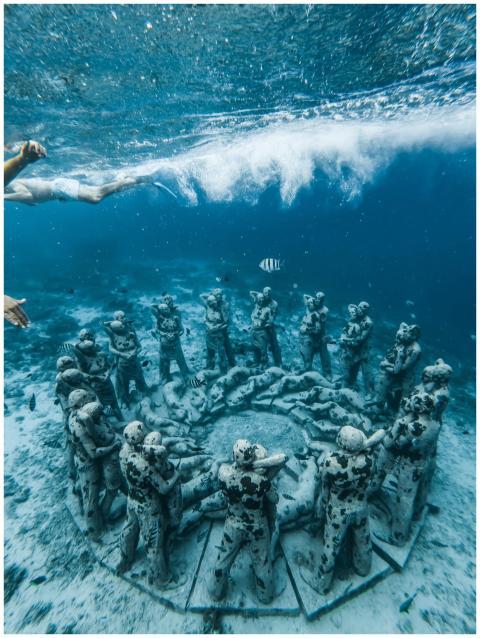 Submerged sculptures in Nusa Tenggara's vibrant se