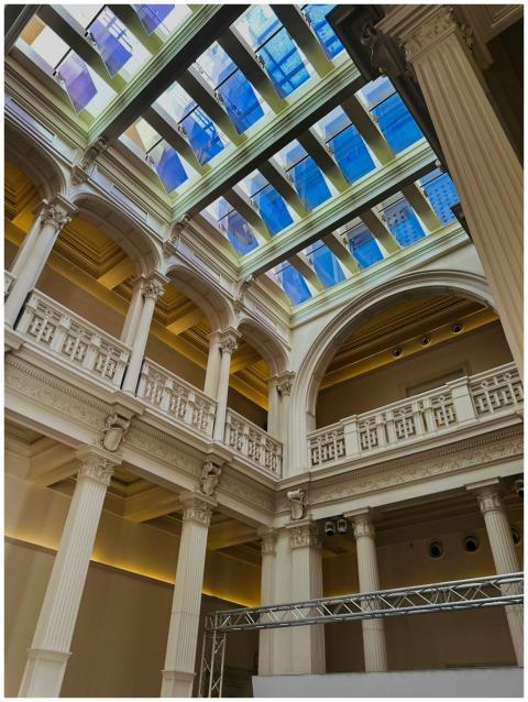Elegant interior of Salt Galata in İstanbul showca