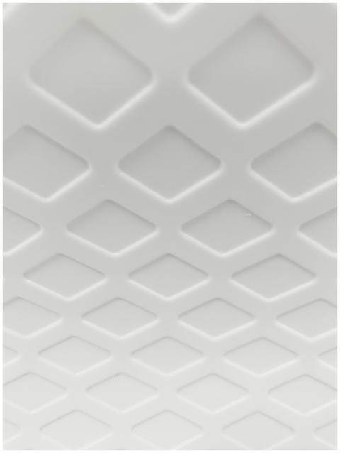 Abstract geometric white pattern with textured dia