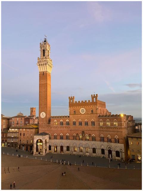 A beautiful view of the historic Palazzo Pubblico