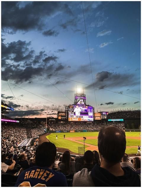 An engaging evening baseball game with a lively cr