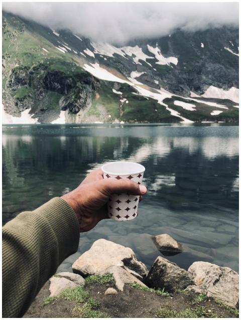 Enjoy tea at ratti gali lake