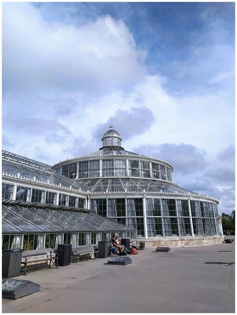 Exterior view of the iconic Palm House in Copenhag
