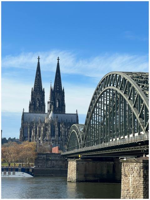 Iconic view of Cologne Cathedral and the Hohenzoll