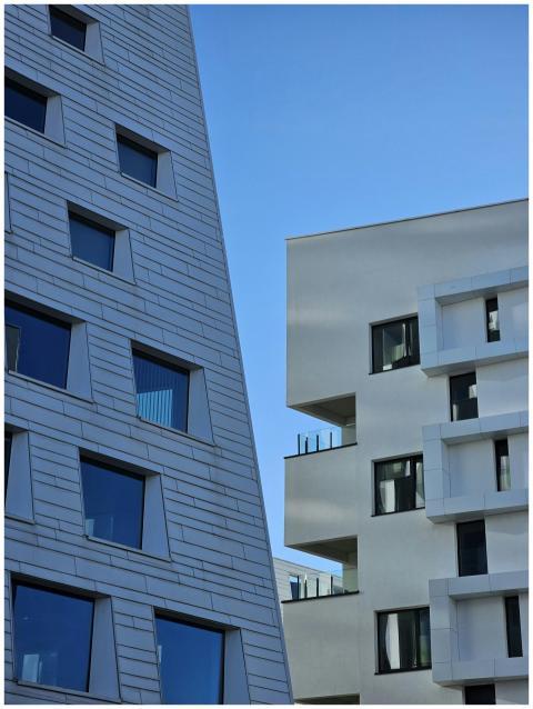 Contemporary architecture captured in Liège, Belgi