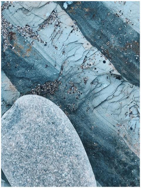 Top view of abstract background of frozen ice surf