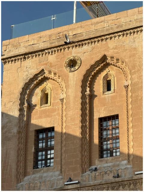 Intricate stone architecture in Mardin, showcasing