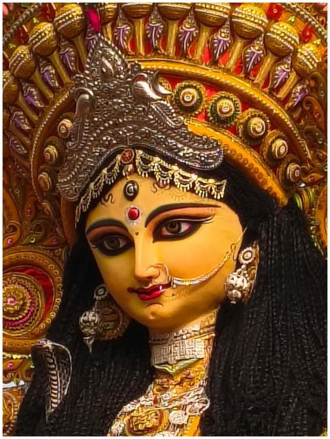 Intricate Goddess Durga Idol