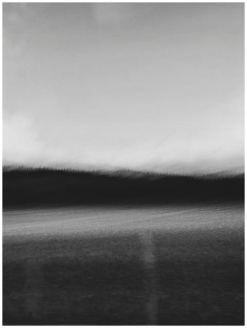 A mysterious and moody abstract landscape captured