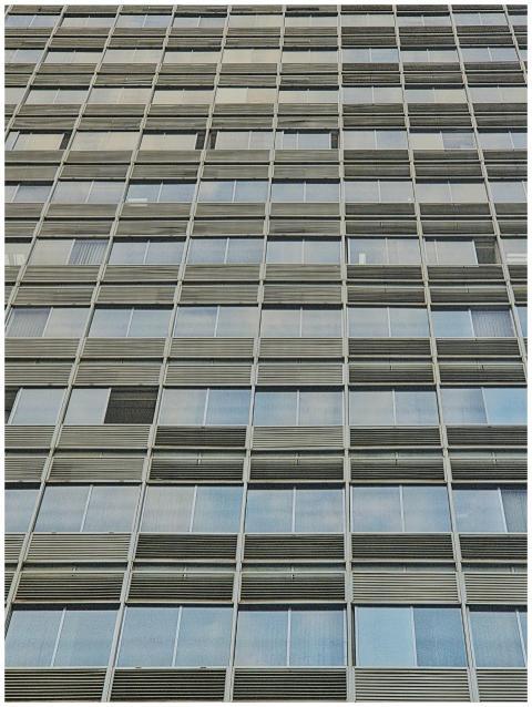 Glass facade of a modern building in Belo Horizont