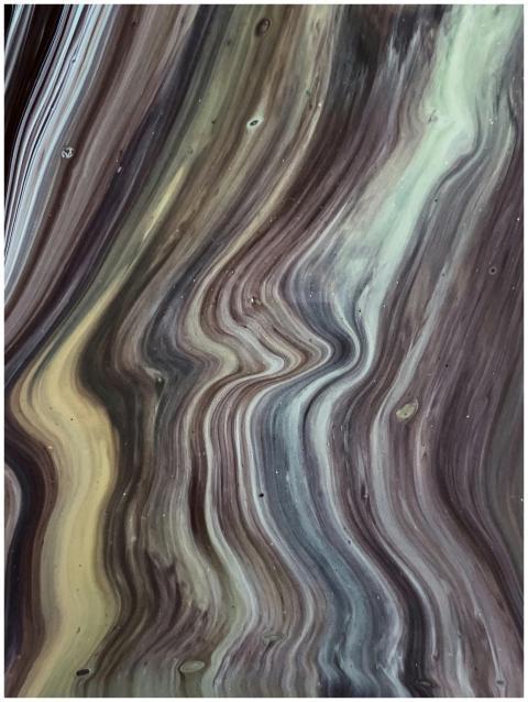 A mesmerizing abstract painting showcasing flowing