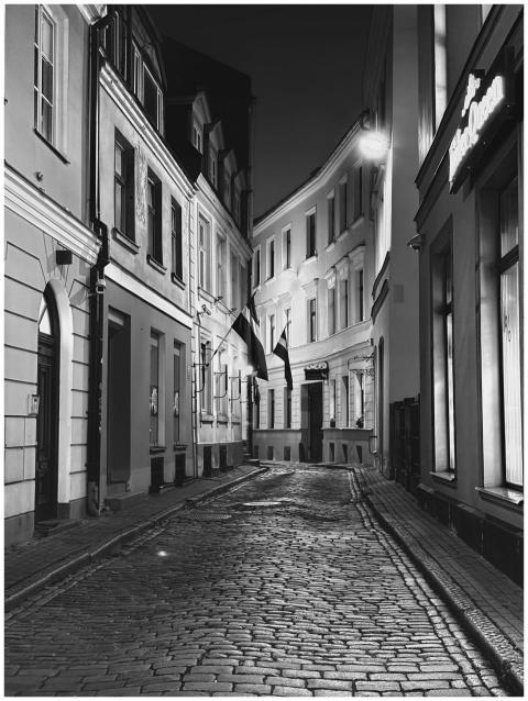 Historic European Street Night