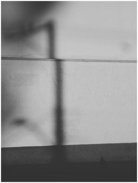 A black and white abstract photo capturing shadows