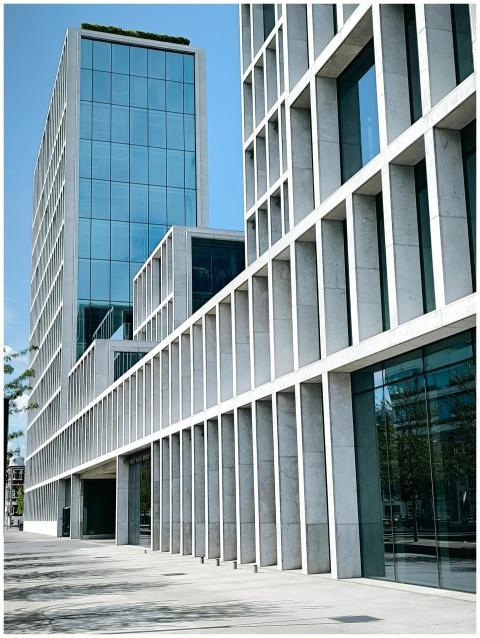 Sleek modern buildings in Aarhus, Denmark, showcas