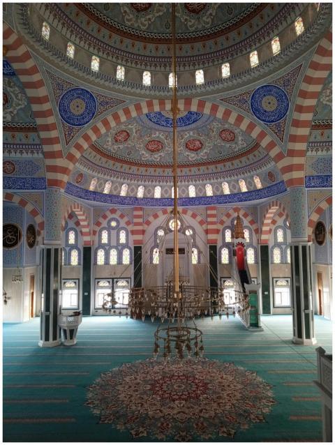 Intricate Interior Mosque Dome