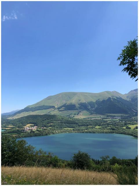 Scenic Lake Mountains Italy