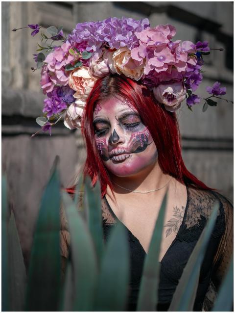 Colorful Day Dead Makeup