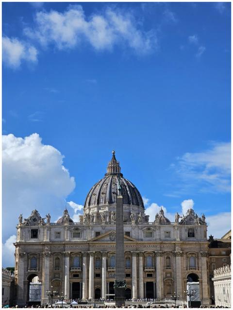 Stunning view of St. Peter's Basilica and the obel