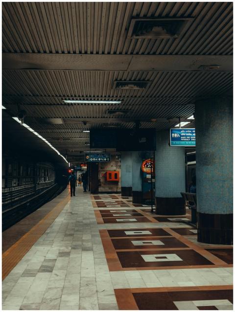 Modern Underground Subway Station