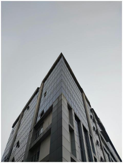 Modern Skyscraper Against Clear