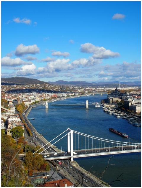A breathtaking view of Budapest with the Danube Ri