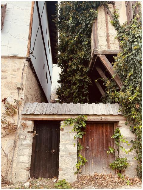 Rustic Stone Buildings Overgrown