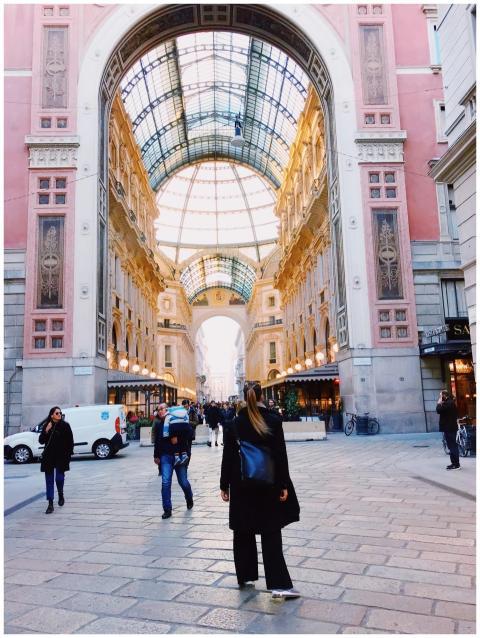 Vibrant city life at Galleria Vittorio Emanuele II