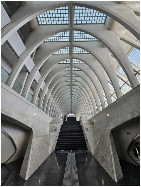 Stunning modern architecture featuring geometric a