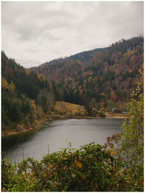 Serene Mountain Lake Autumn