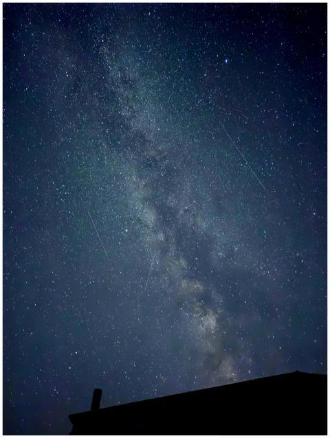 Captivating view of the Milky Way and stars over B