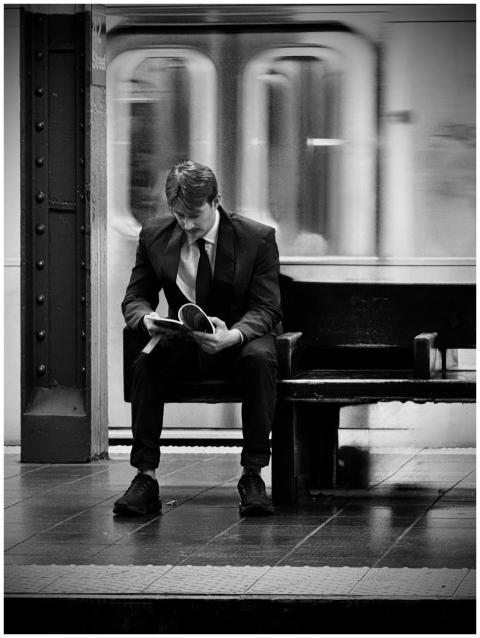 Businessman Reading New York