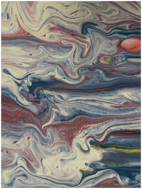 Engaging abstract art with swirling colors and dyn