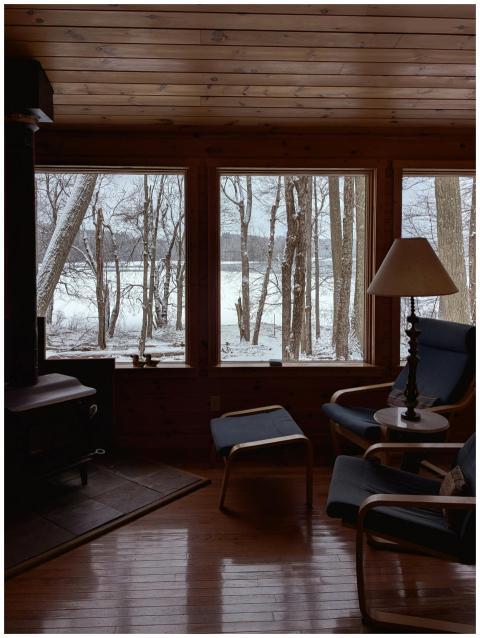 Free stock photo of brown, cabin in woods, chairs