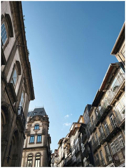 A view of charming historic buildings lining the s