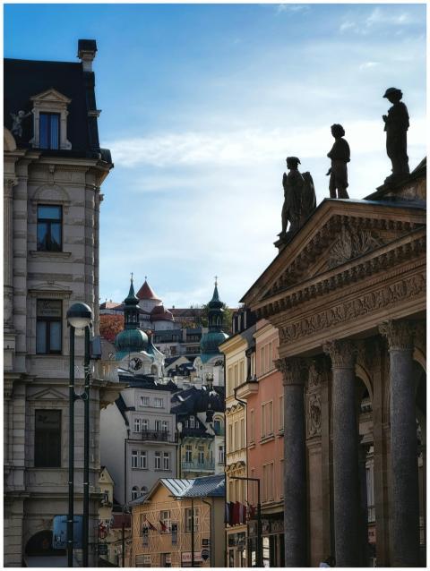 Stunning view of Karlovy Vary's historic architect