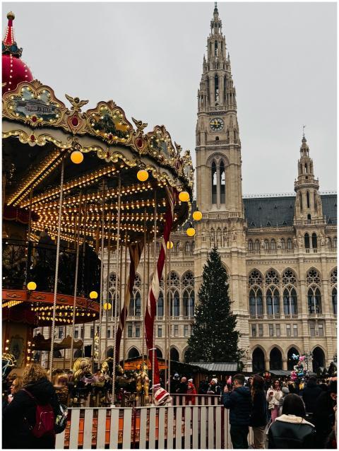 Explore the vibrant Christmas market at Vienna Rat