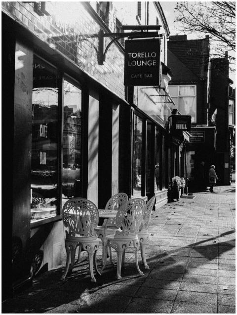 Charming Street Cafe Scene