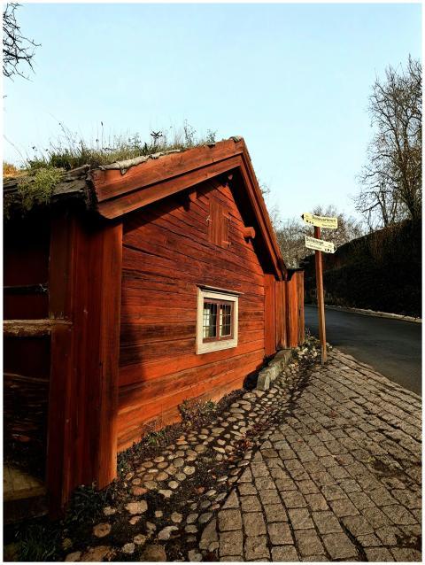 Rustic Red Wooden House