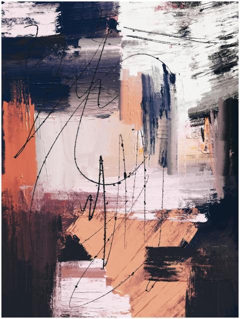 Vibrant abstract art piece showcasing bold texture