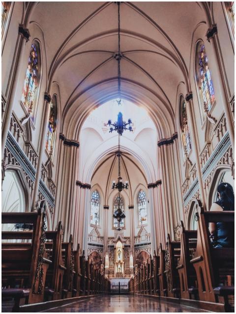 Captivating interior view of a Brazilian cathedral
