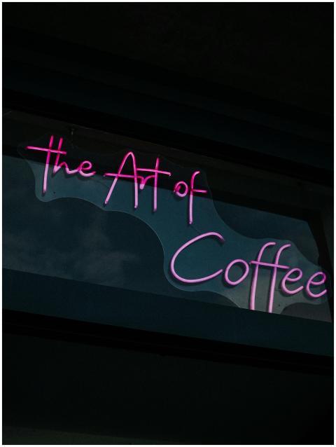 Neon Sign Reading Art