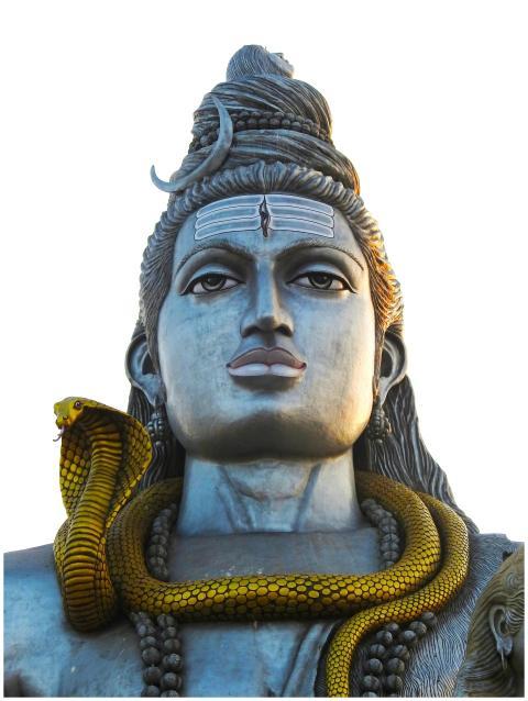 A grand statue of Shiva at Murudeshwar Temple, sho