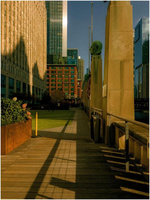 Captivating urban scene showcasing downtown archit