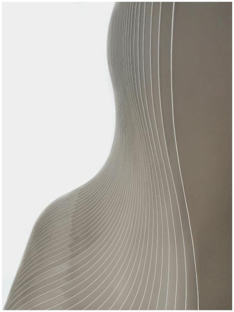Modern abstract design with smooth curved architec
