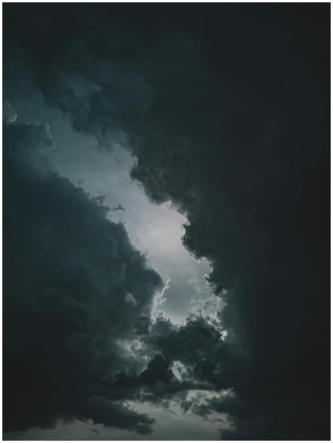 Moody and dramatic cloudscape captured during a th