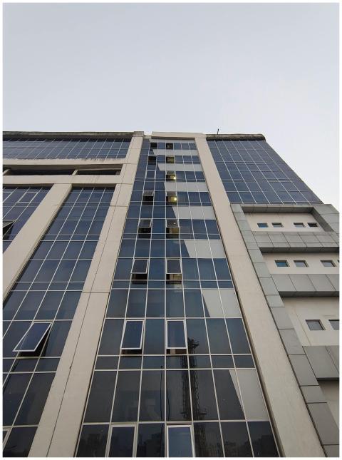 Modern Office Building Against