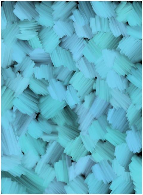 Vibrant abstract art with textured blue and teal b