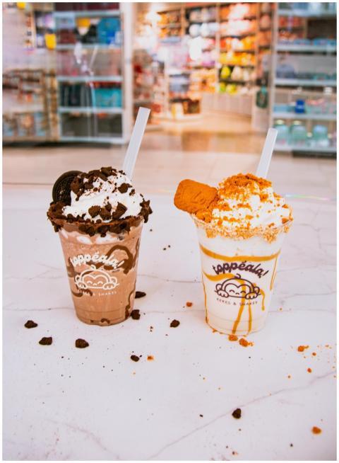 Delicious Milkshakes Cookie Toppings