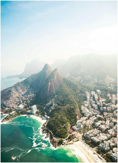 Stunning aerial view of Rio de Janeiro's coastline