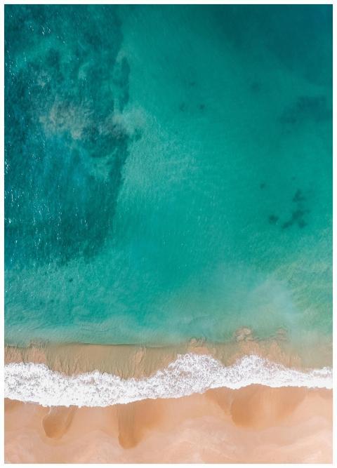 A stunning aerial shot of a beautiful beach in Dam